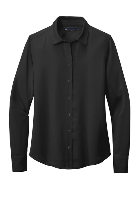 Women's Brooks Brothers Full-Button Satin Blouse - Image 2