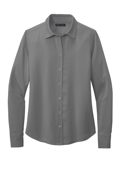 Women's Brooks Brothers Full-Button Satin Blouse