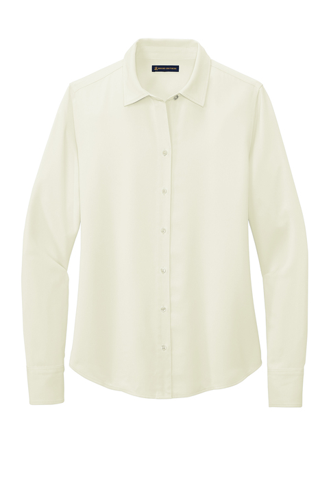Women's Brooks Brothers Full-Button Satin Blouse - Image 3