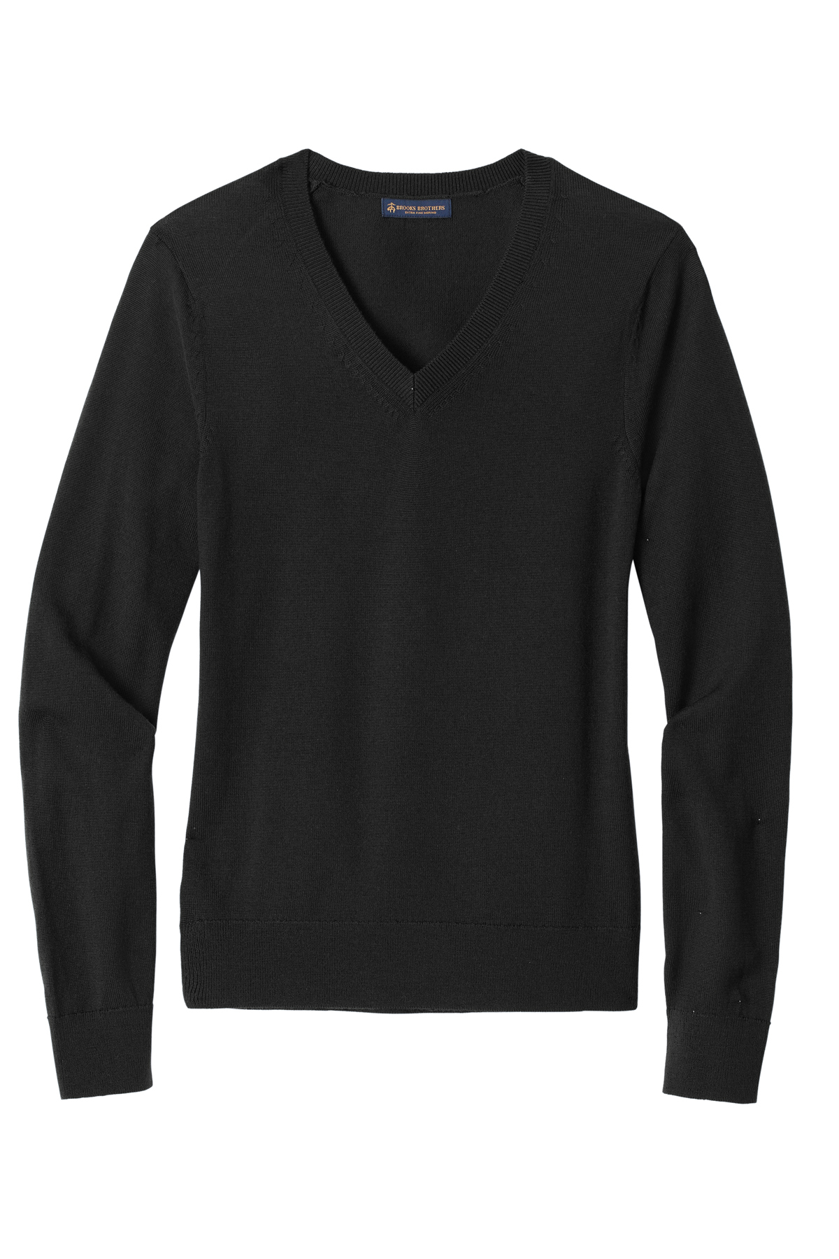 Women's Brooks Brothers Washable Merino V-Neck Sweater - Image 3